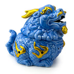 Aurelius Qilin™ Ceramic Incense Burner | Blue & Gold Oriental Guardian Statue