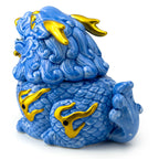 Aurelius Qilin™ Ceramic Incense Burner | Blue & Gold Oriental Guardian Statue